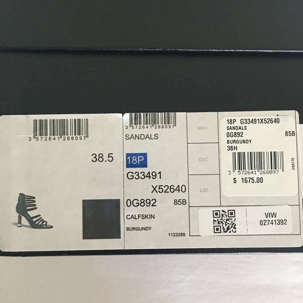 CHANEL sandals with chain link heel.  Size 8 - Picture 12 of 12